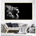 CANVAS - Lion - Black & White