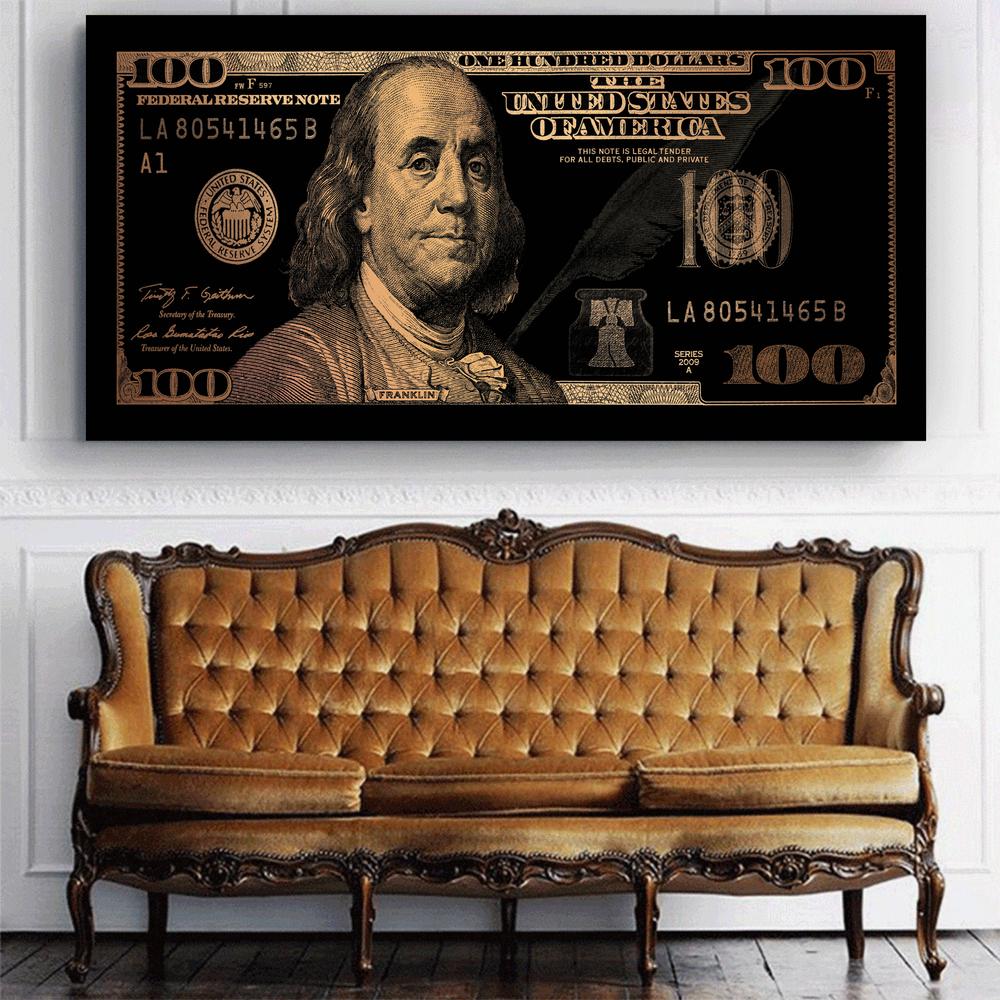 CANVAS - 100 Dollar $