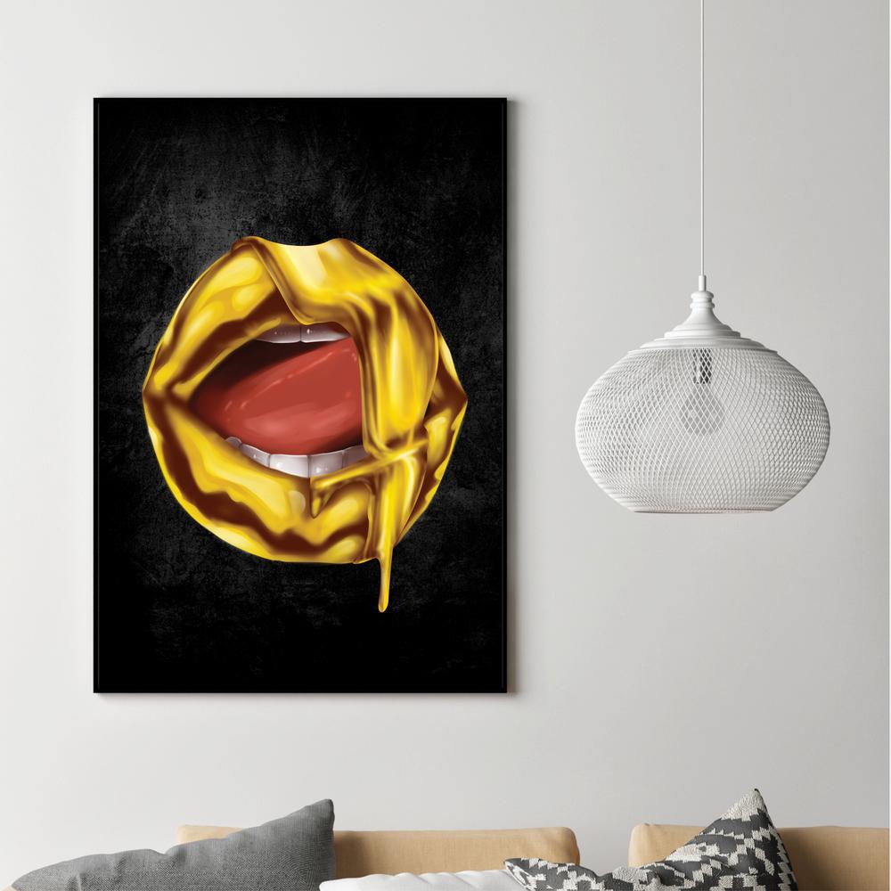 CANVAS - Gold Lips