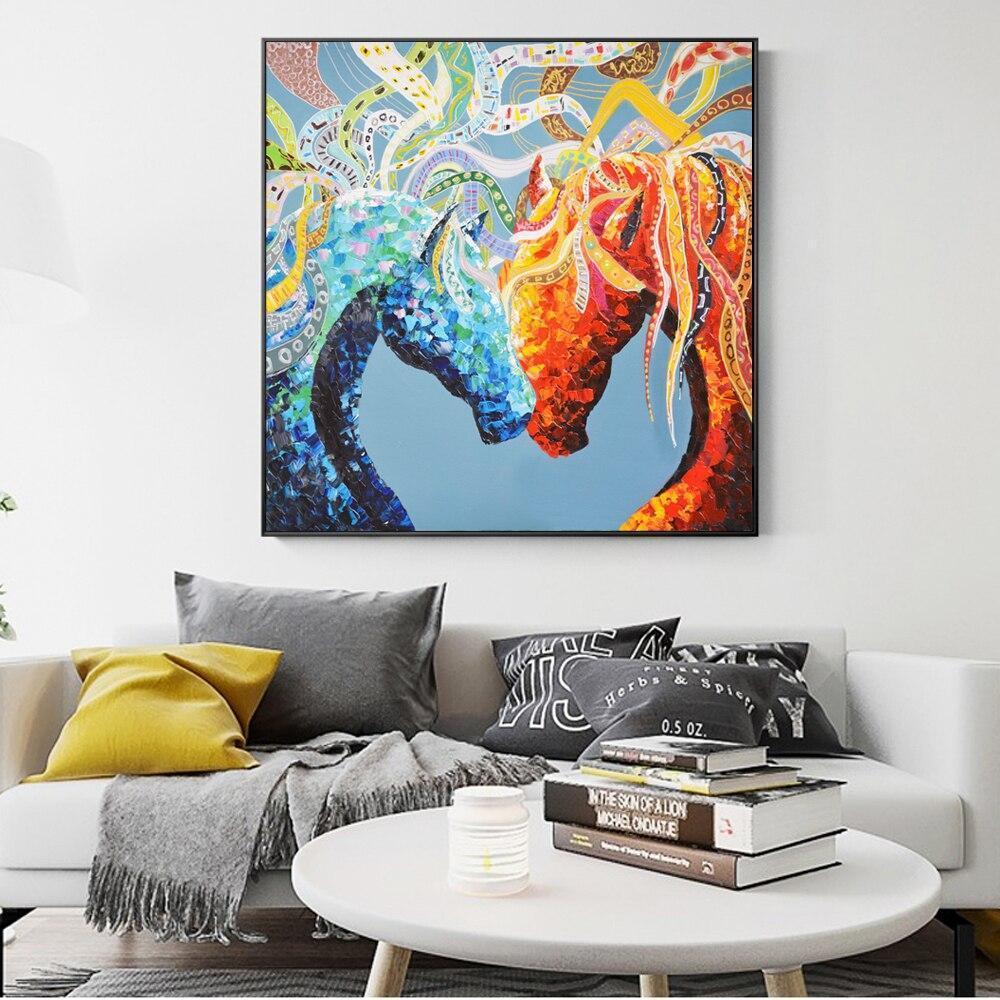 CANVAS - Fire & Ice Horses