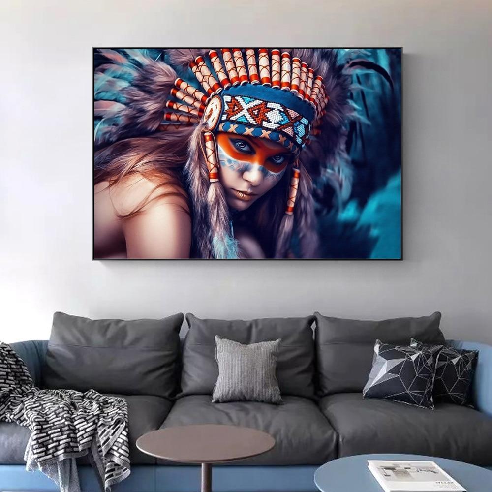CANVAS - Native American Girl
