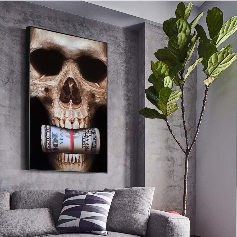 CANVAS - Skull - Money Talk