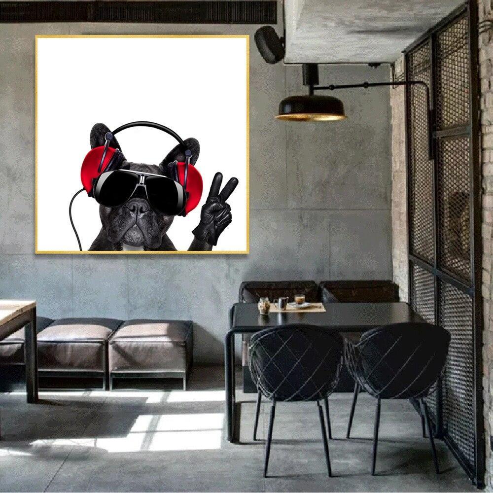 CANVAS - French Bulldog Flexing