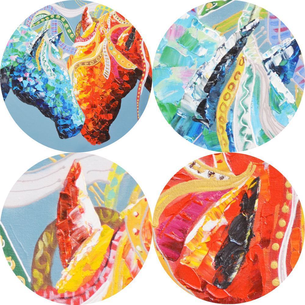 CANVAS - Fire & Ice Horses