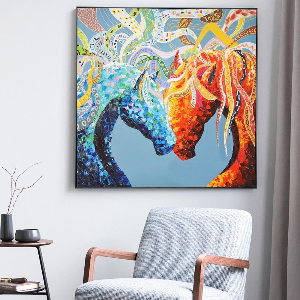 CANVAS - Fire & Ice Horses