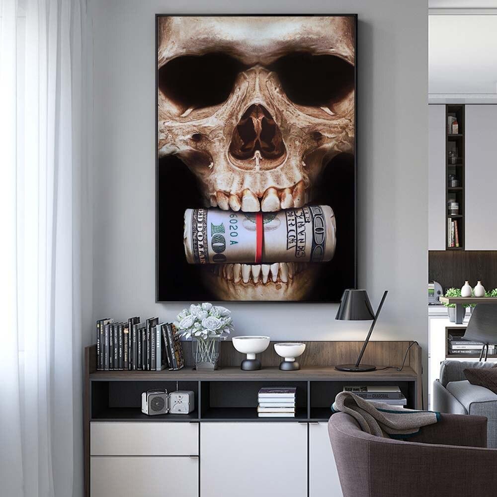 CANVAS - Skull - Money Talk