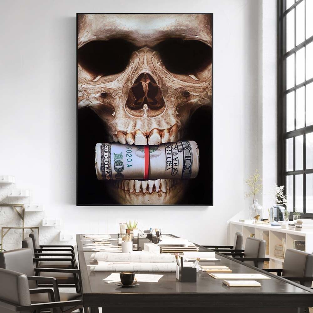 CANVAS - Skull - Money Talk