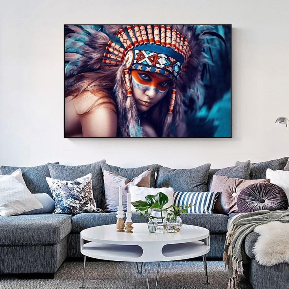 CANVAS - Native American Girl