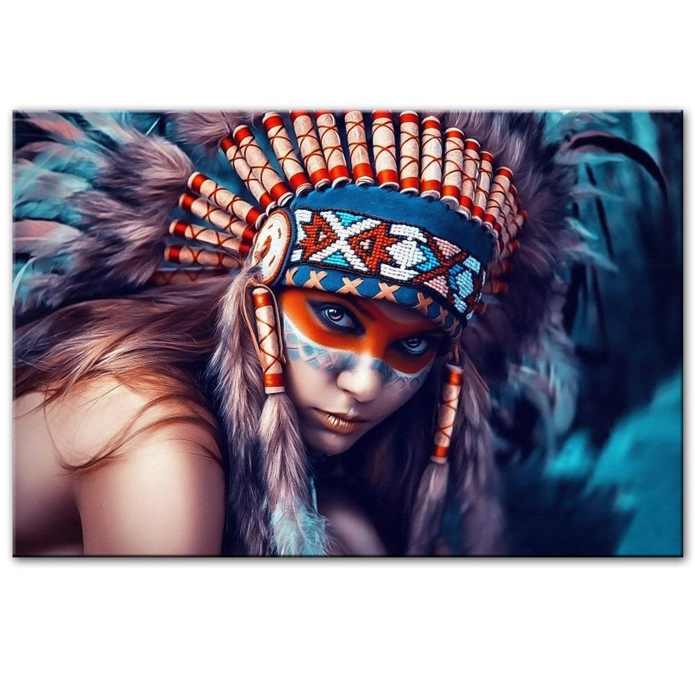 CANVAS - Native American Girl