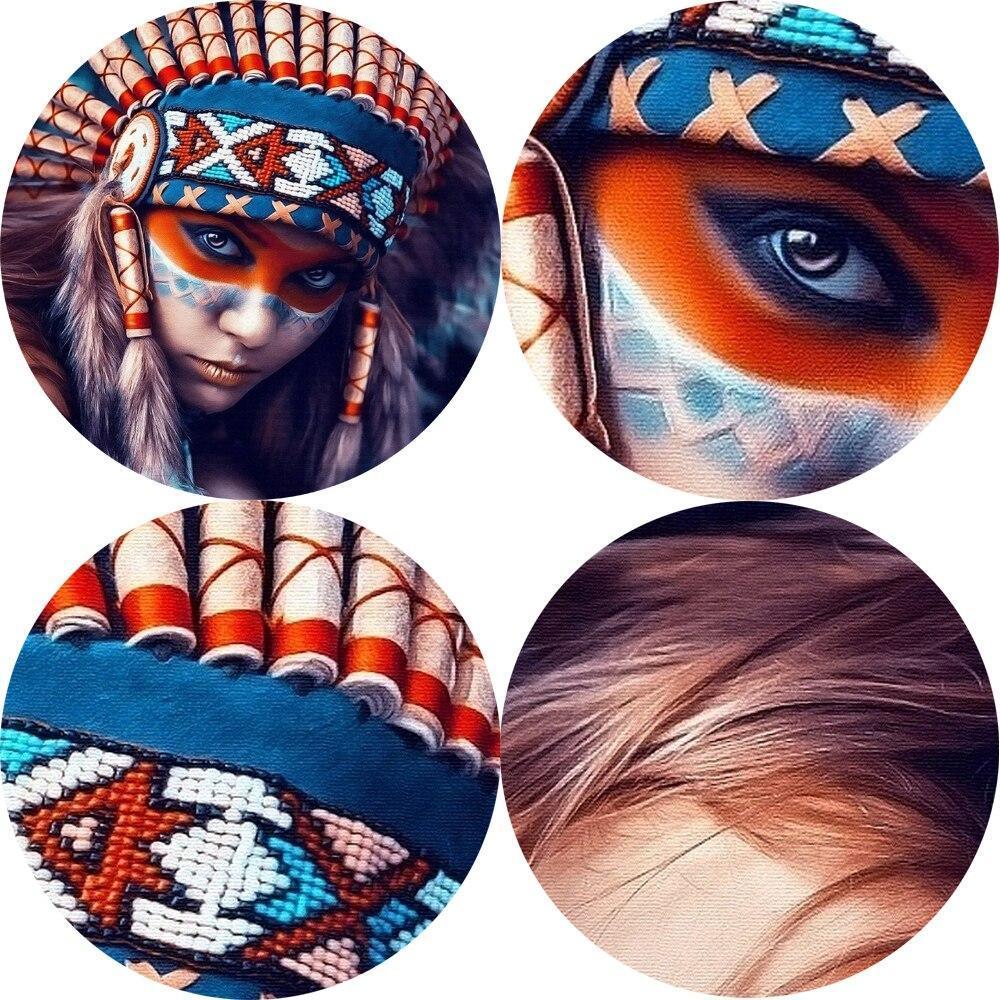 CANVAS - Native American Girl