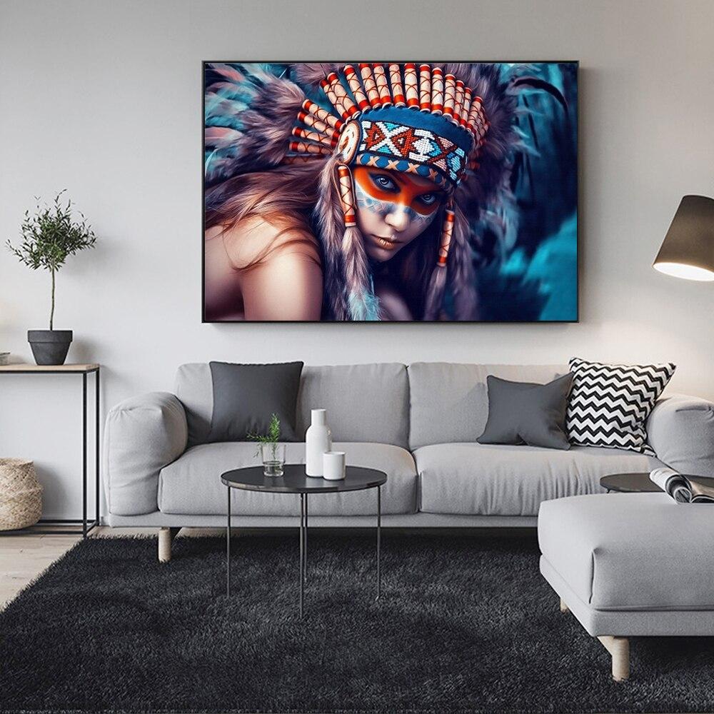 CANVAS - Native American Girl