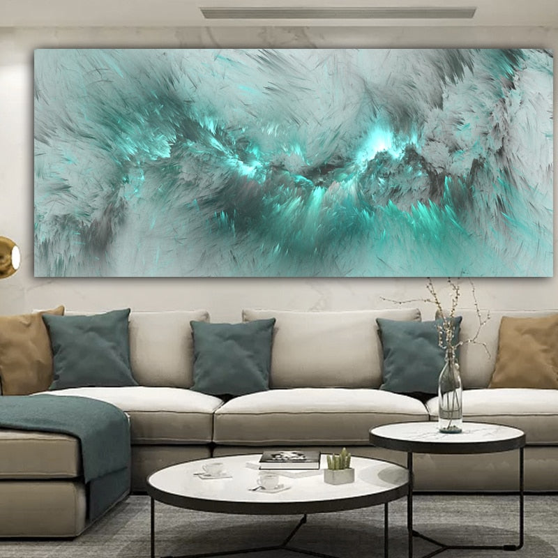 CANVAS - Turquoise Cloud