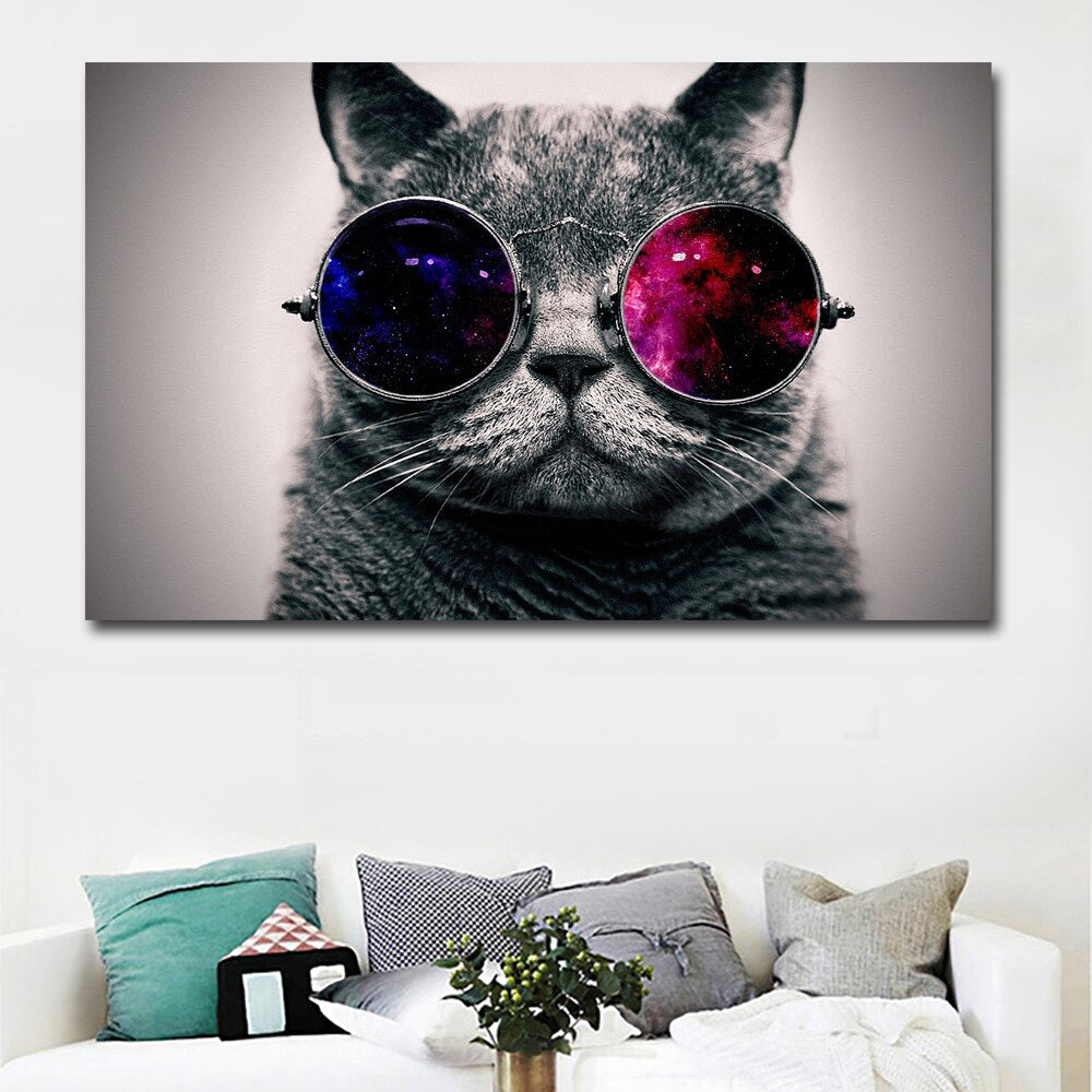 CANVAS - Funky Cat