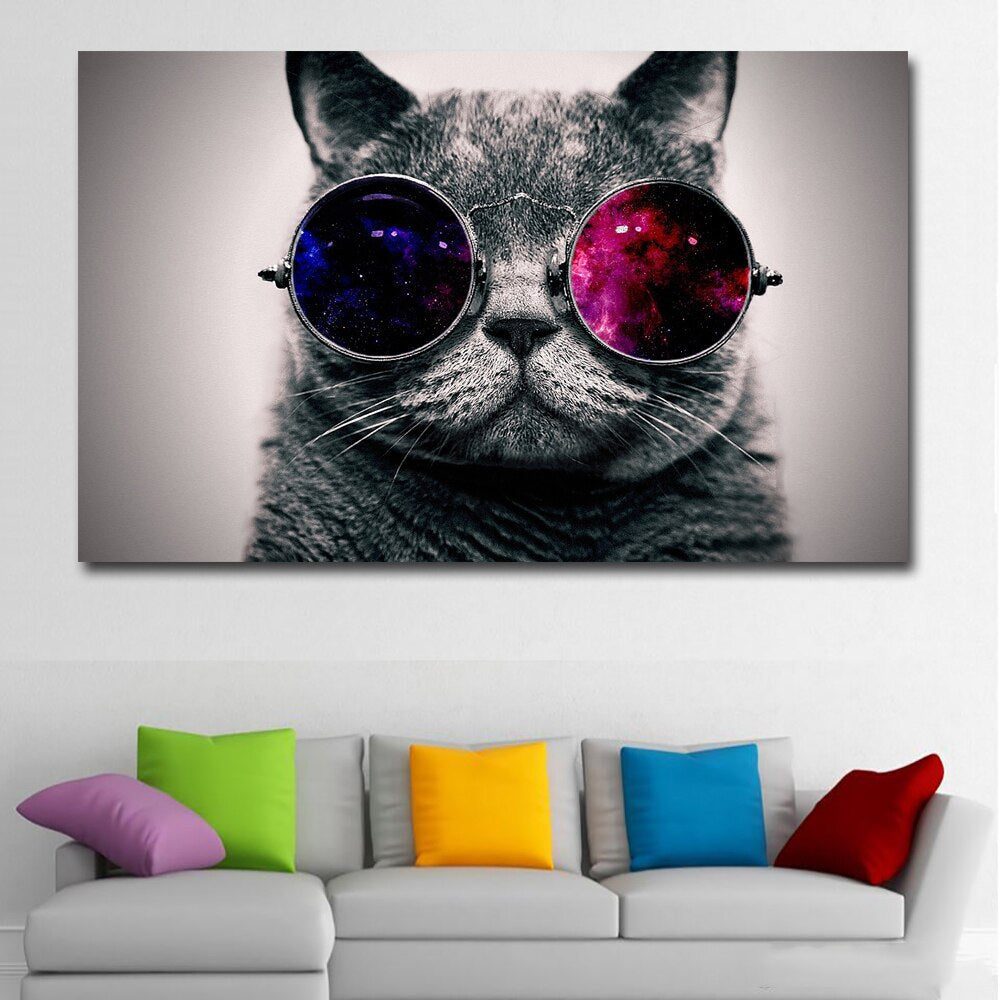 CANVAS - Funky Cat