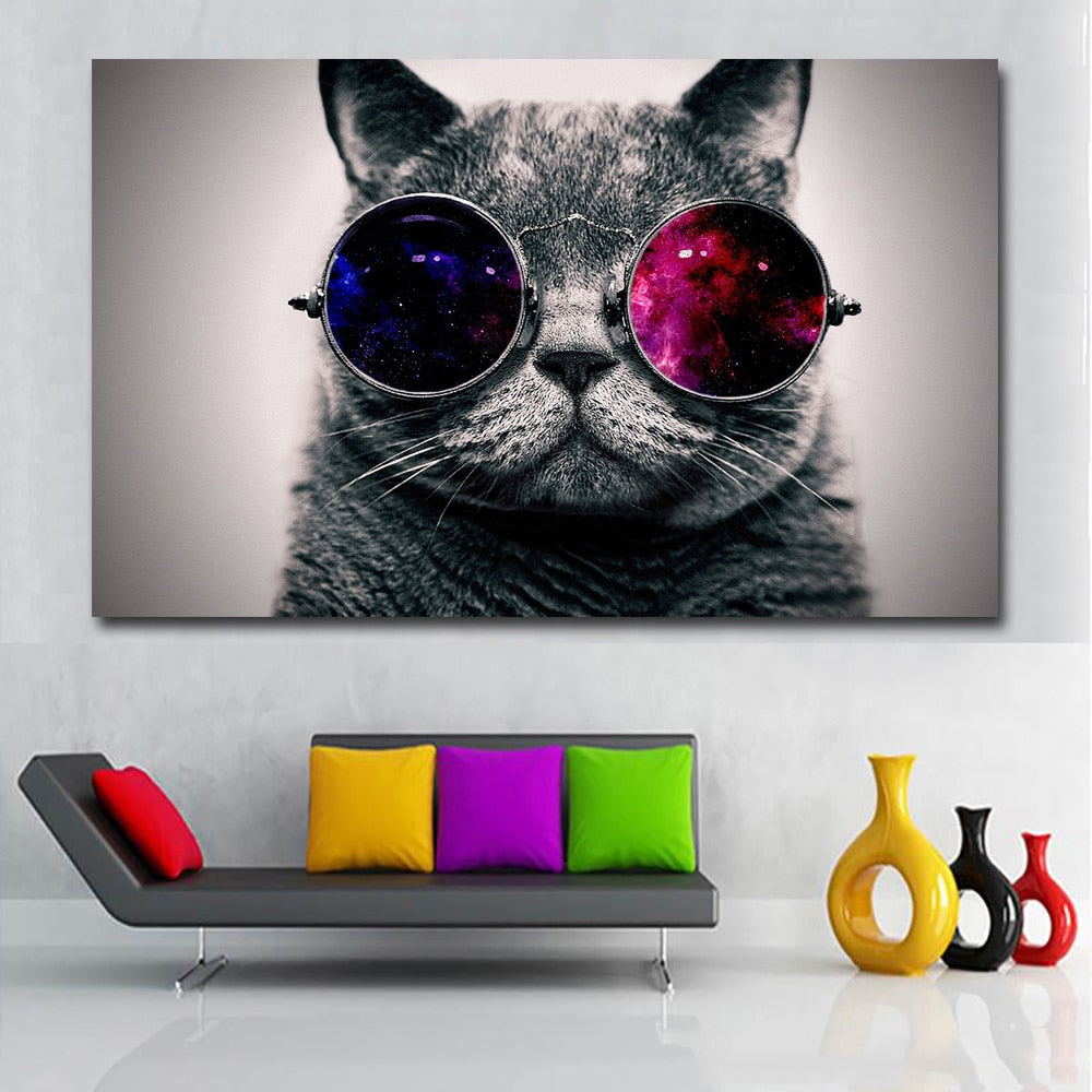 CANVAS - Funky Cat