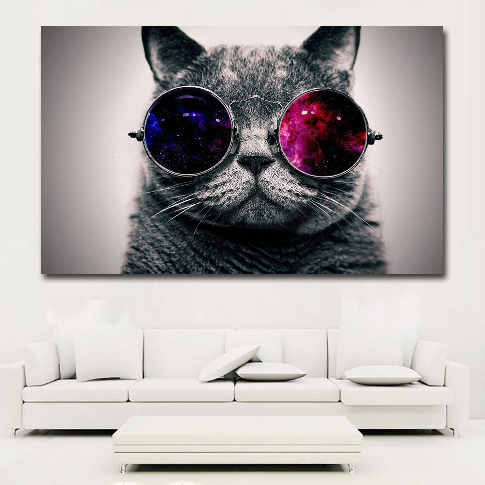 CANVAS - Funky Cat